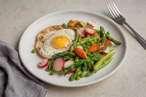 Repas du soir express avec les légumes printaniers