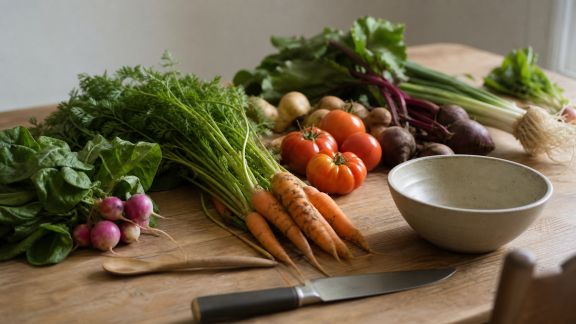 Cuisiner végétarien avec des produits locaux et de saison