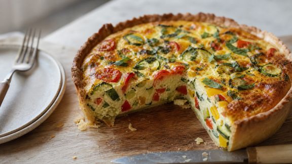 Quiche légère et gourmande avec les légumes d’été