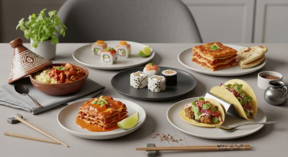 Menus festifs du monde à préparer en semaine
