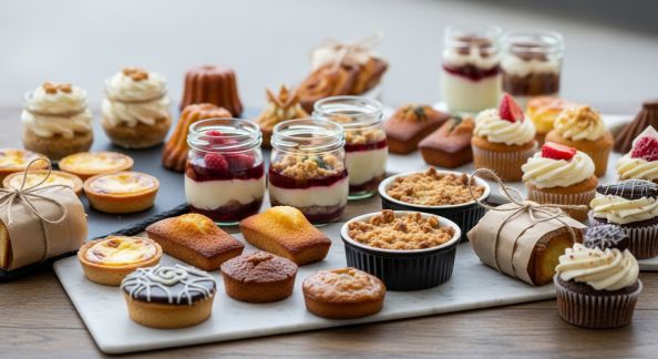 Pâtisseries individuelles : idées simples pour les desserts à emporter