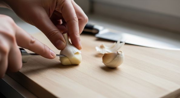 Astuce simple pour éplucher l’ail sans effort
